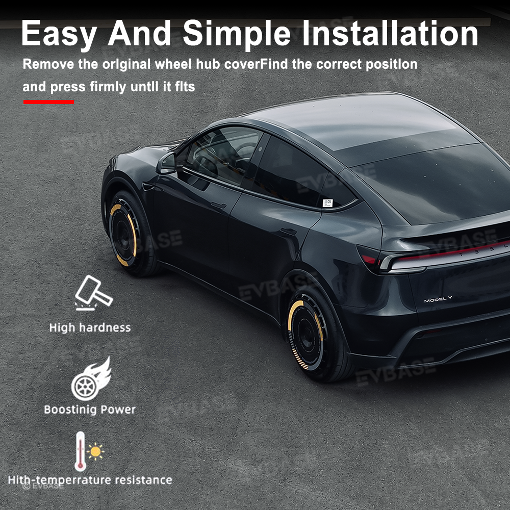 19'' & 20'' Wheels Covers Hub Caps for Model Y Juniper Customized Graphics Wheel Caps 4PCS