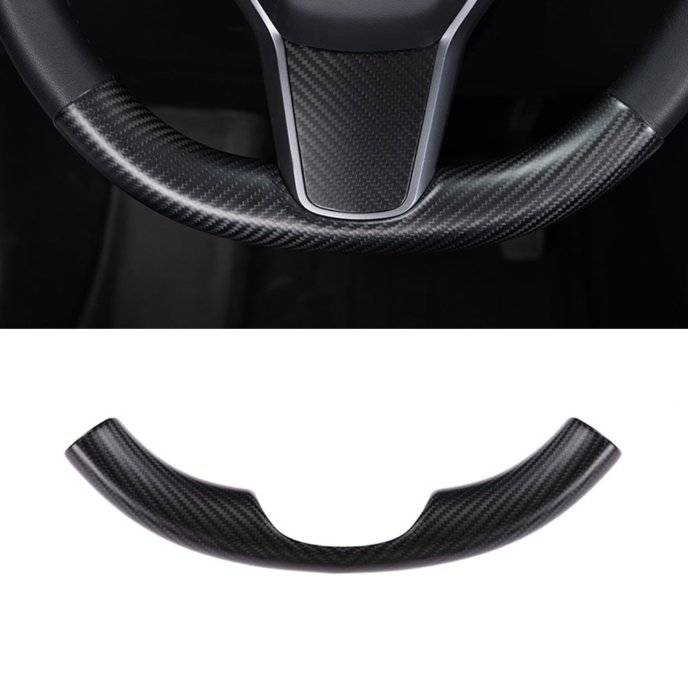 Model Y 3 Real Carbon Fiber Interior Accessories Steering Wheel Center Console for Tesla Model 3 (2017-2023)