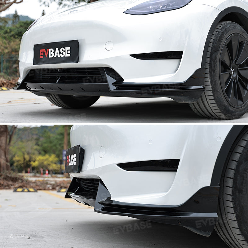Model Y Rear Bumper Lip Wing Diffuser Replacement Splitter Spoiler ABS Body Kit Black Warrior Style for Tesla