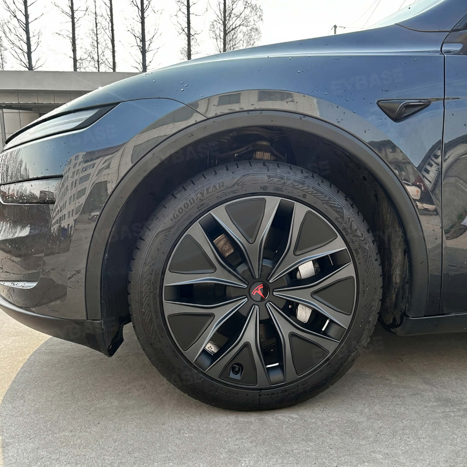 Model Y L Wheel Covers 19" Mecha Wheels Hubcaps Inspired By Model Y Performance