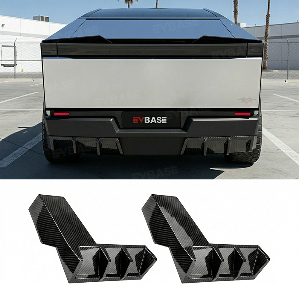 Cybertruck Rear Diffuser ABS Rear Bumper Lip Side Splitter Extension for Tesla