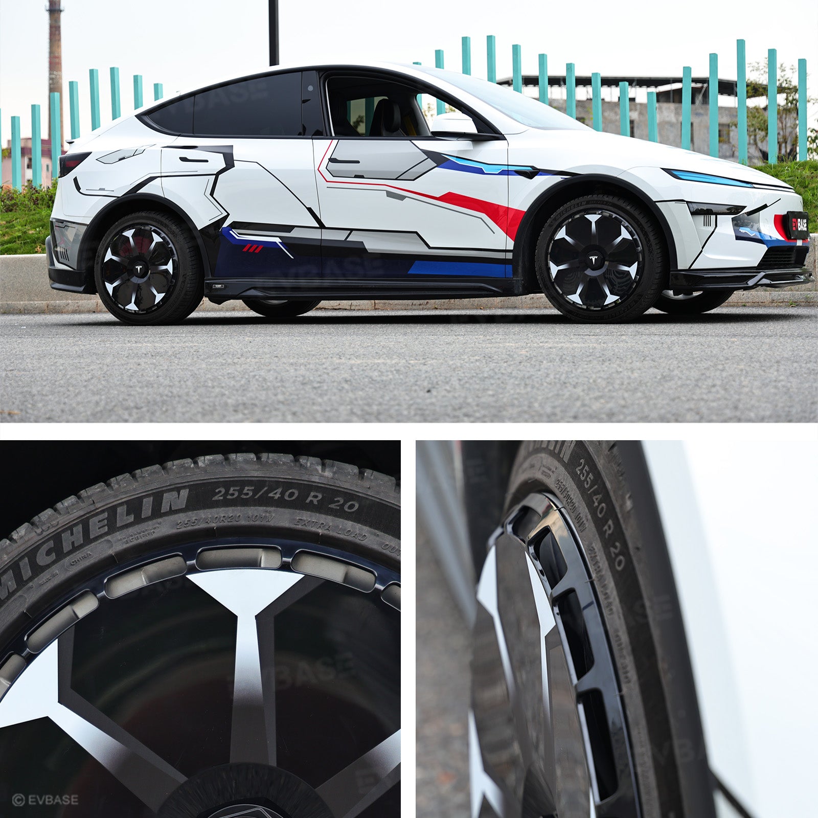 19'' & 20'' Wheels Covers Hub Caps for Model Y Juniper Customized Graphics Wheel Caps 4PCS