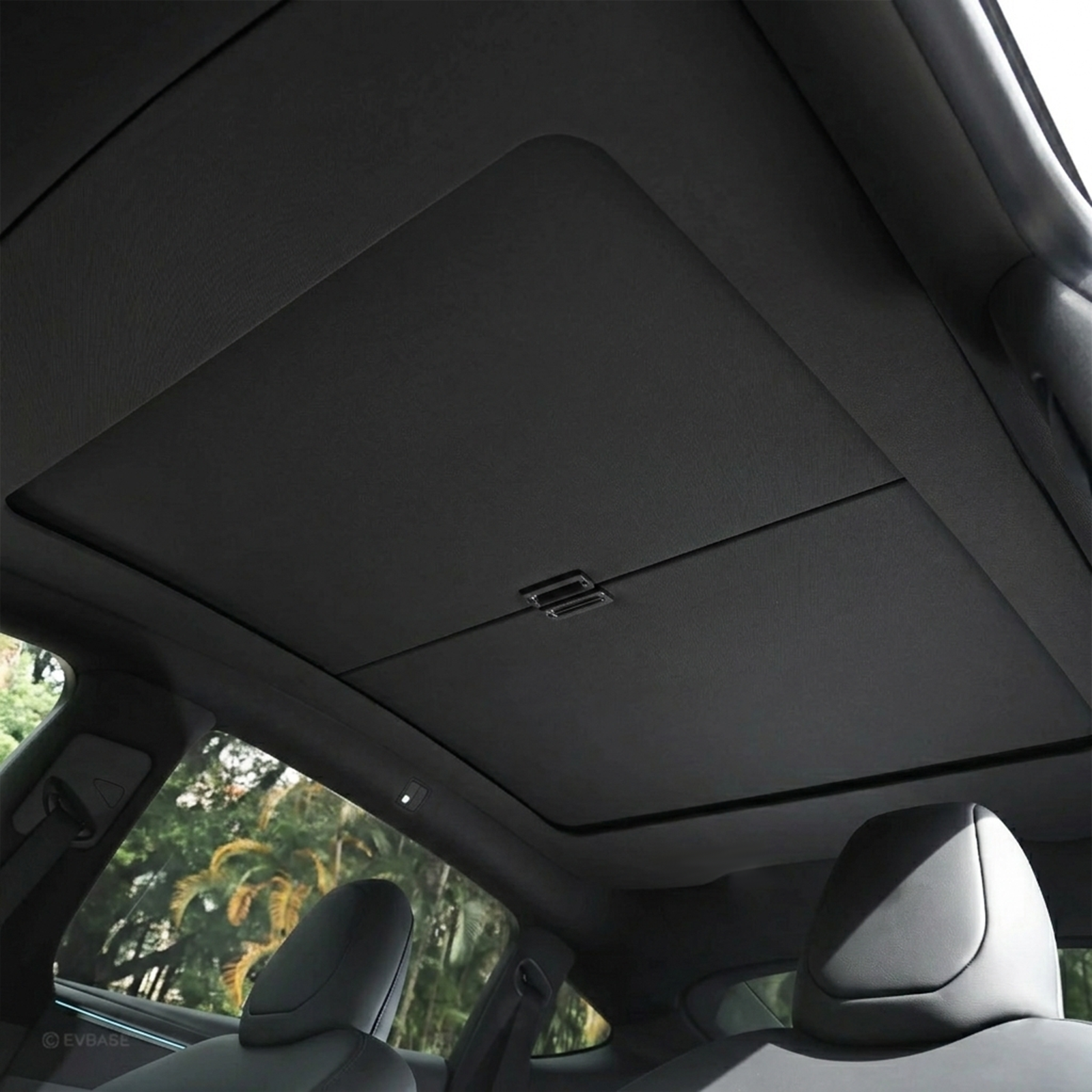 Model Y Juniper Retractable Sunshade for Tesla Glass Roof Sunshade With Roll Fabric Style Heat Insulation UV Protection
