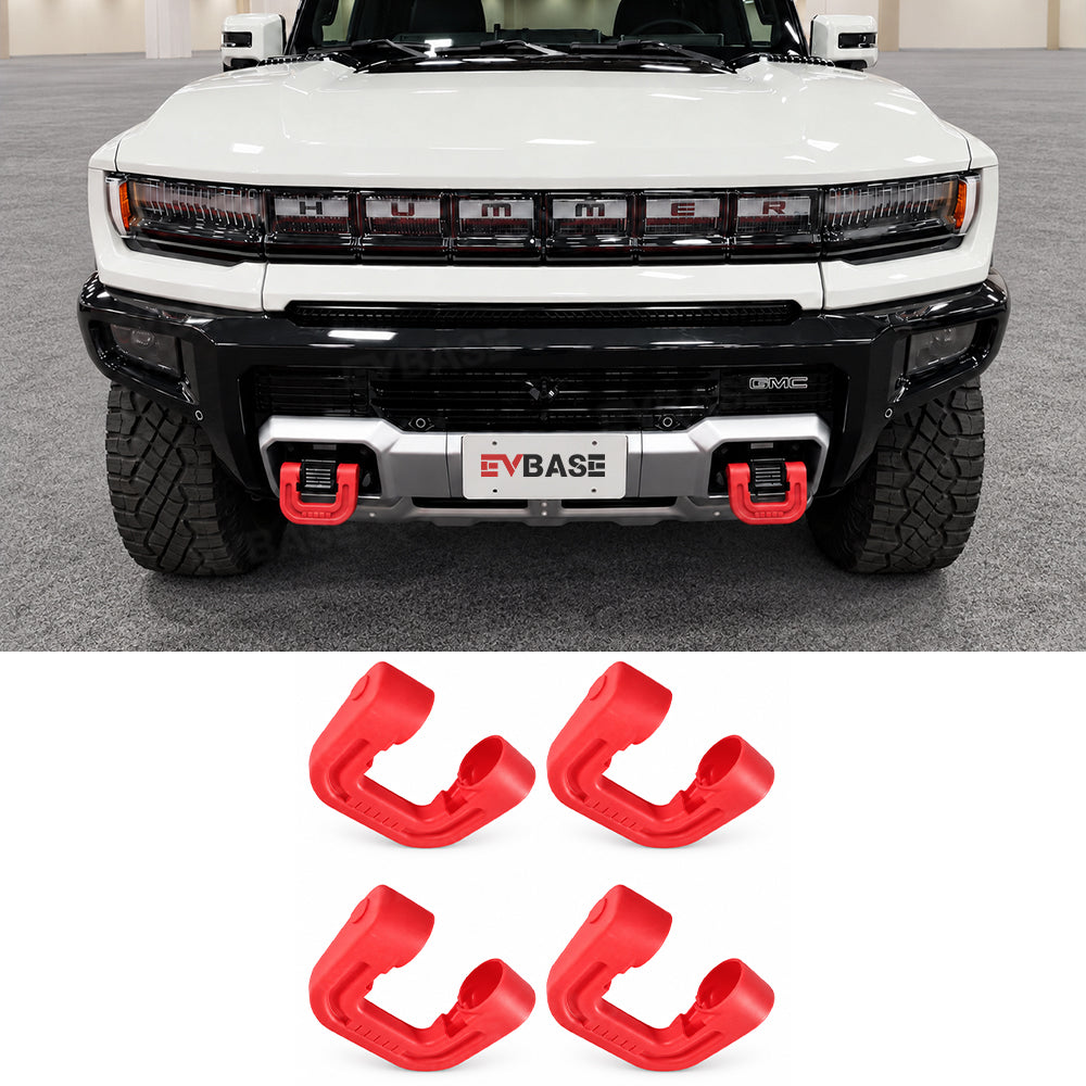 Tow Hook Covers for GMC Hummer EV Front Rear Bumper Performance D-ring Recovery Hook Protector