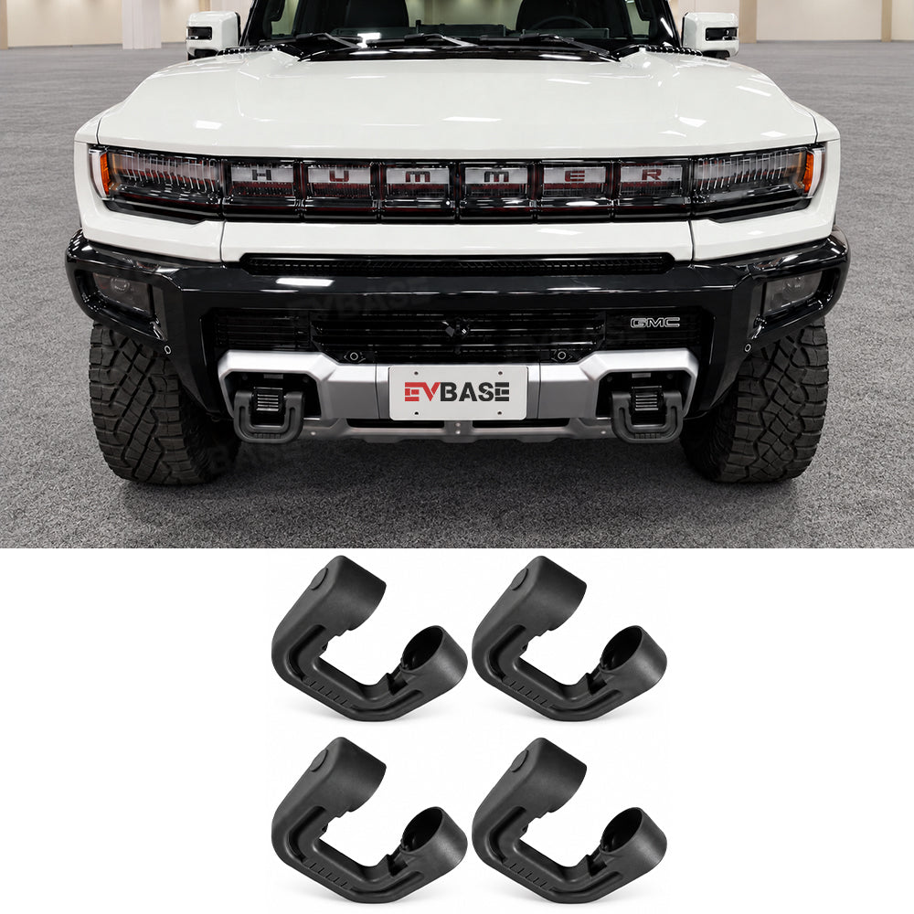 Tow Hook Covers for GMC Hummer EV Front Rear Bumper Performance D-ring Recovery Hook Protector