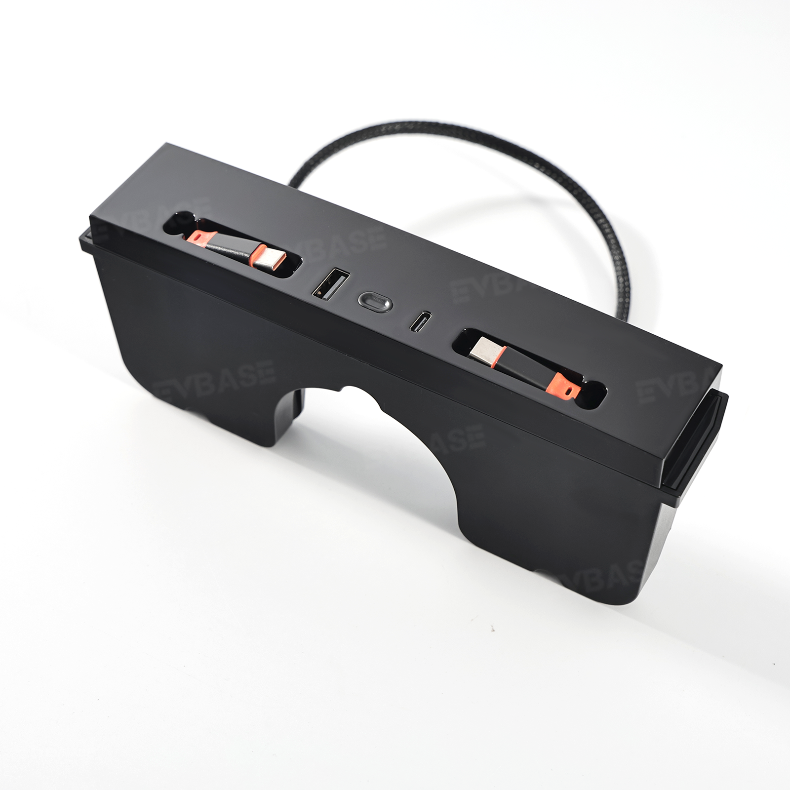 RGB USB Hub Adapter With Ambient Light for Tesla Model Y Juniper/ 3 Highland Center Console Multiport Hub Adapter