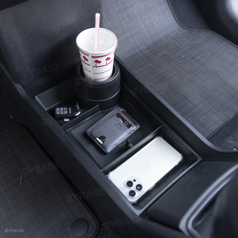 Lower Center Organizer for Rivian R2 Hidden Storage Box Interior Storage Insert Tray