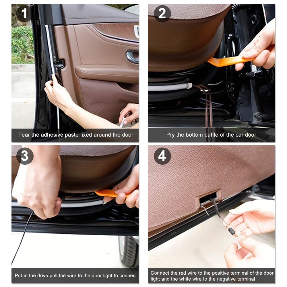 Model 3 Y X S Warning Light Door Strips Interior Ambient Light LED for Tesla