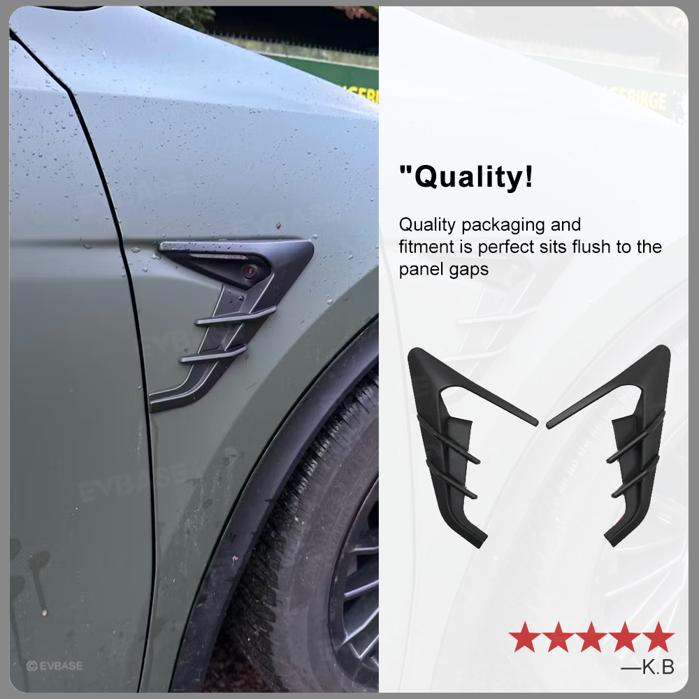 Side Camera Cover for Model Y/ Y Juniper/ 3 Highland Thunder Style Turn Signal Camera ABS Protective Trim Cover 2.0