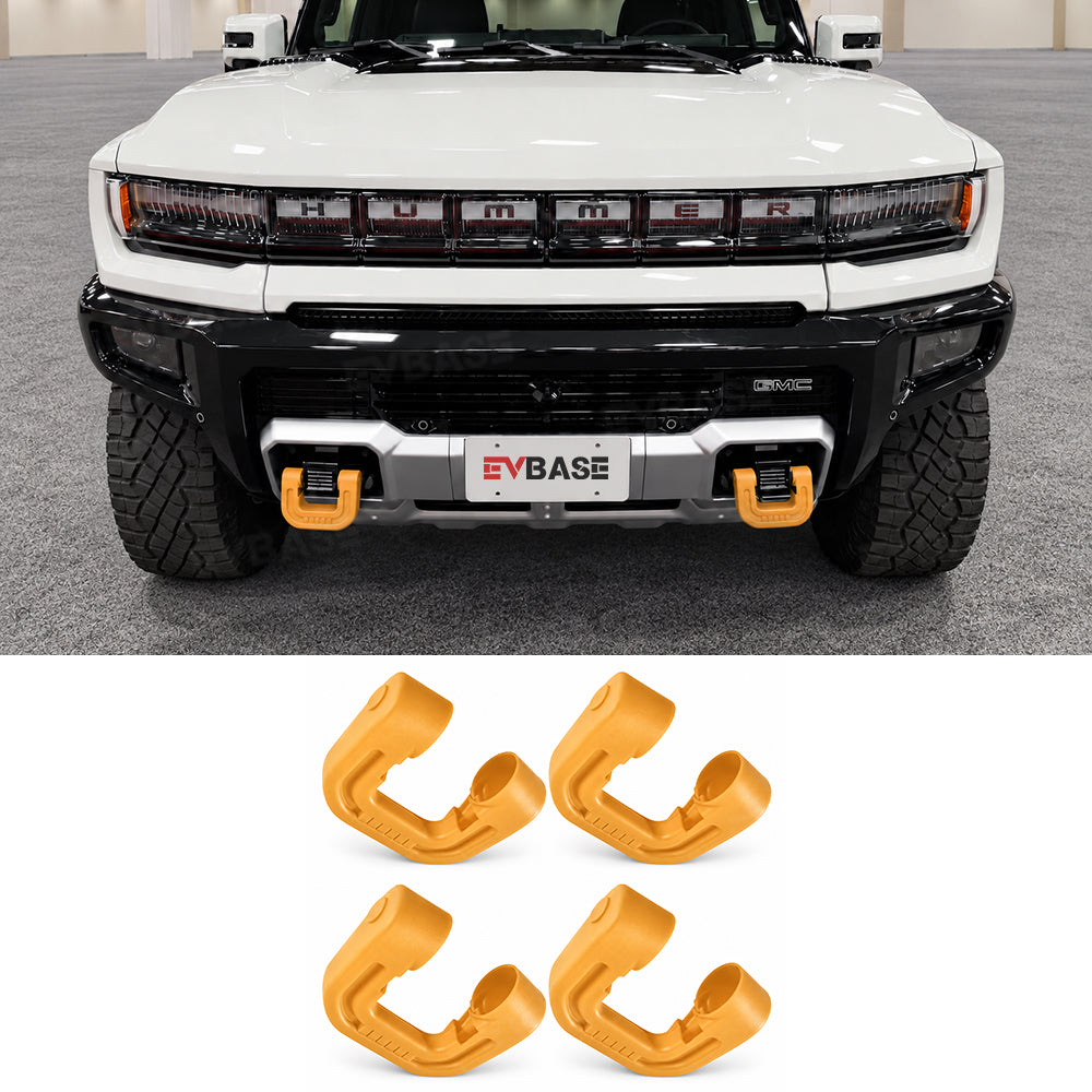Tow Hook Covers for GMC Hummer EV Front Rear Bumper Performance D-ring Recovery Hook Protector