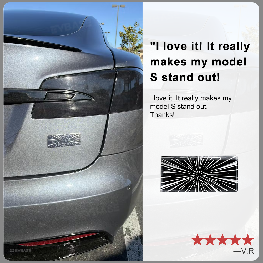 Highland Performance Ludicrous Badge Emblem Sticker Decal Rear Trunk Exterior Accessories For Tesla Model 3 Y X S Cybertruck