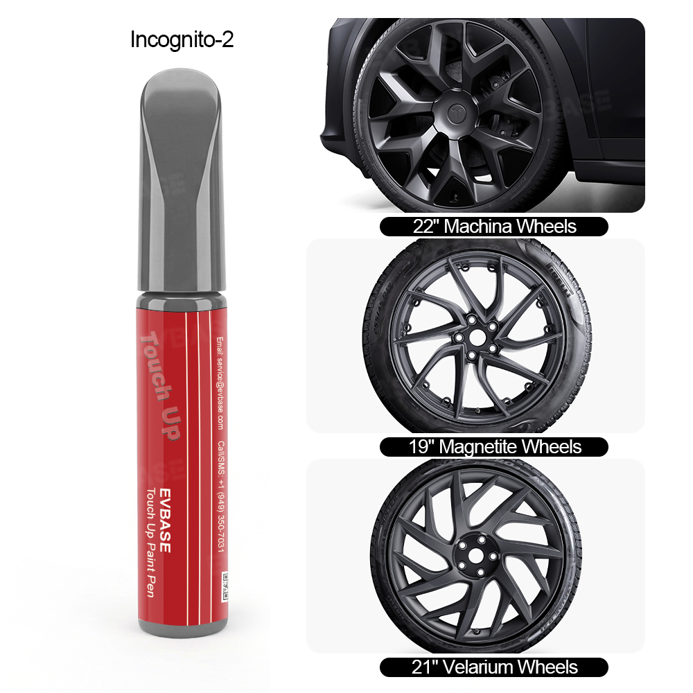 Wheel Rims Touch Up Paint Pen for Tesla Model Y/3/S/X/Cybertruck-DIY Curb Rash Repair with Color-Matched Finish