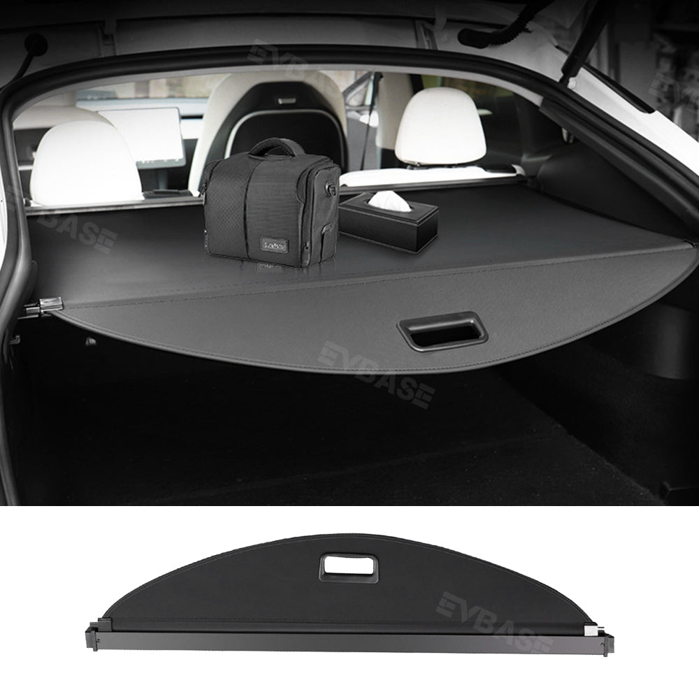 EVBASE Tesla Model Y Retractable Trunk Cargo Cover Rear Privacy Cargo Cover Shade Protector
