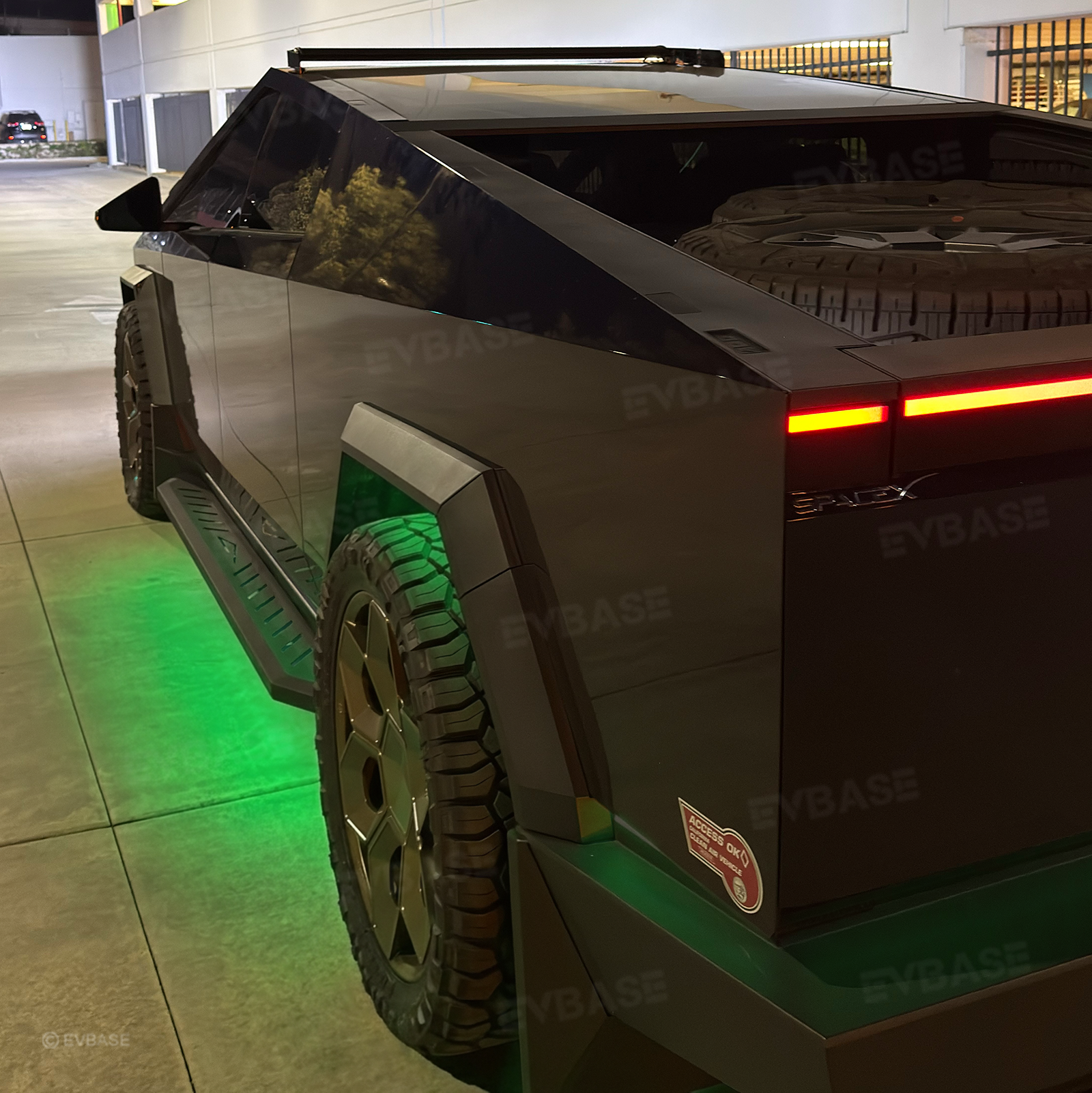 Cybertruck RGB Underglow LED Light Kit Underbody Ambient Lighting with No-Cutting-Required Wiring Adapter