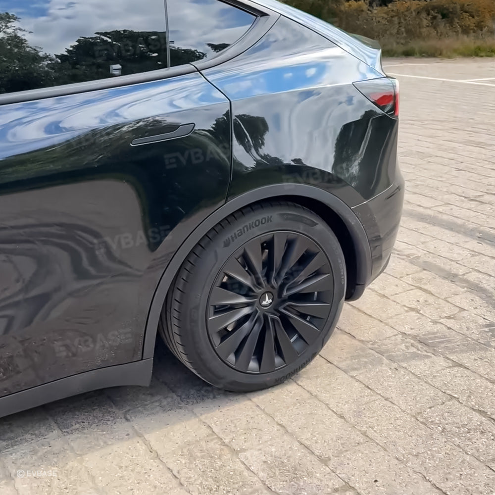 Model Y Hubcaps Turbine Style Full Wrapped Wheel Coves for 19" Factory Tesla Wheel 4PCS