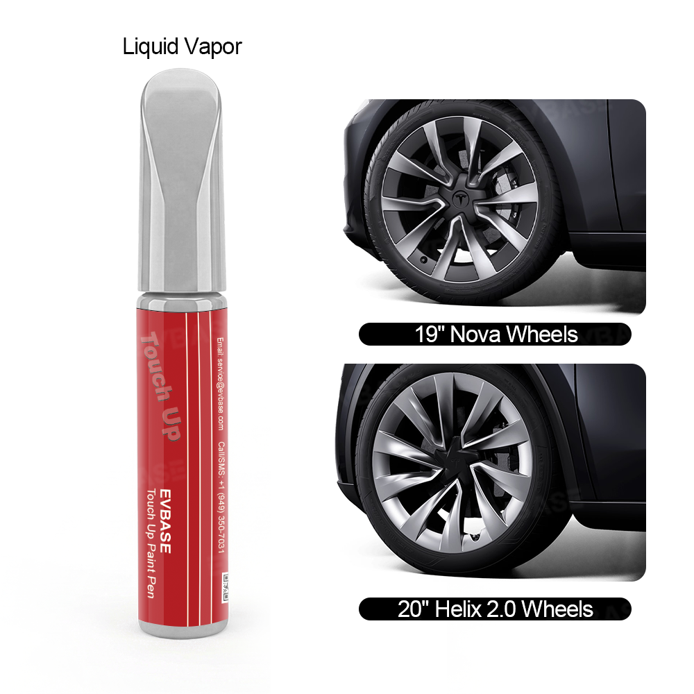 Wheel Rims Touch Up Paint Pen for Tesla Model Y/3/S/X/Cybertruck-DIY Curb Rash Repair with Color-Matched Finish