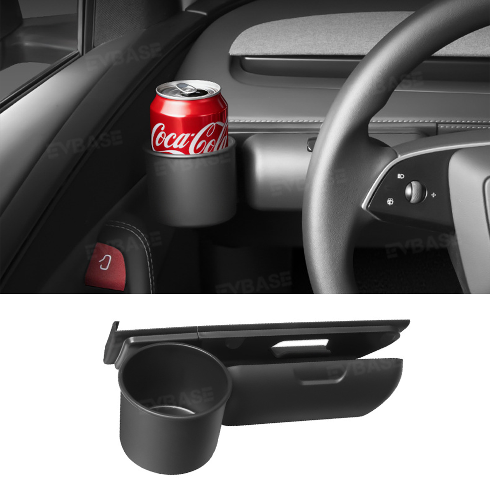 Model Y Juniper Dashboard Left Cup Holder Glasses Holder 2-in-1 Storage Organizer Box
