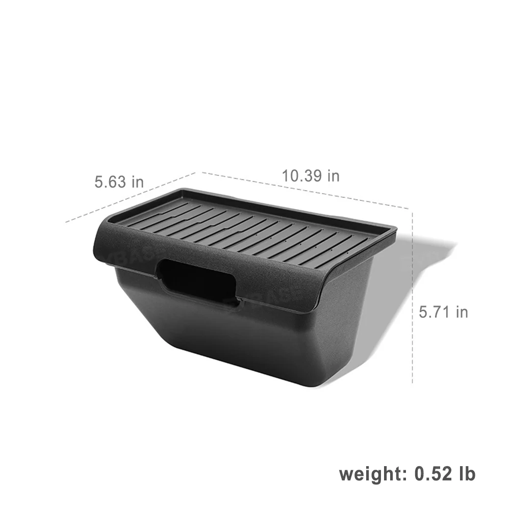 Rear Center Console Storage Box for Rivian R2 Rear Seat Organizer Trash Can