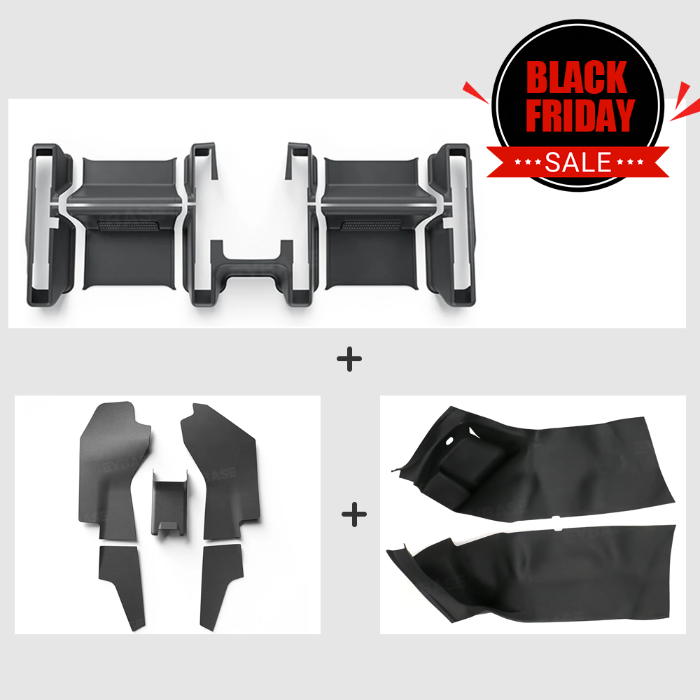 Model Y Juniper Interior Protection Covers Center Console Side & Rear Center Console Lower Protection Mats & Rear Trunk Side Protectors & Seat Slide Rail Anti-Kick Guard for Tesla