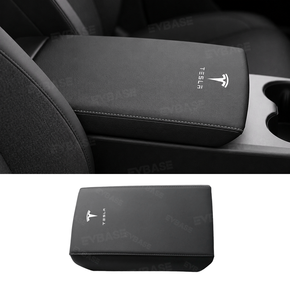 Model Y Juniper Standard Armrest Cover Center Console Armrest Box Cover Anti-Scratch Protector with Logo