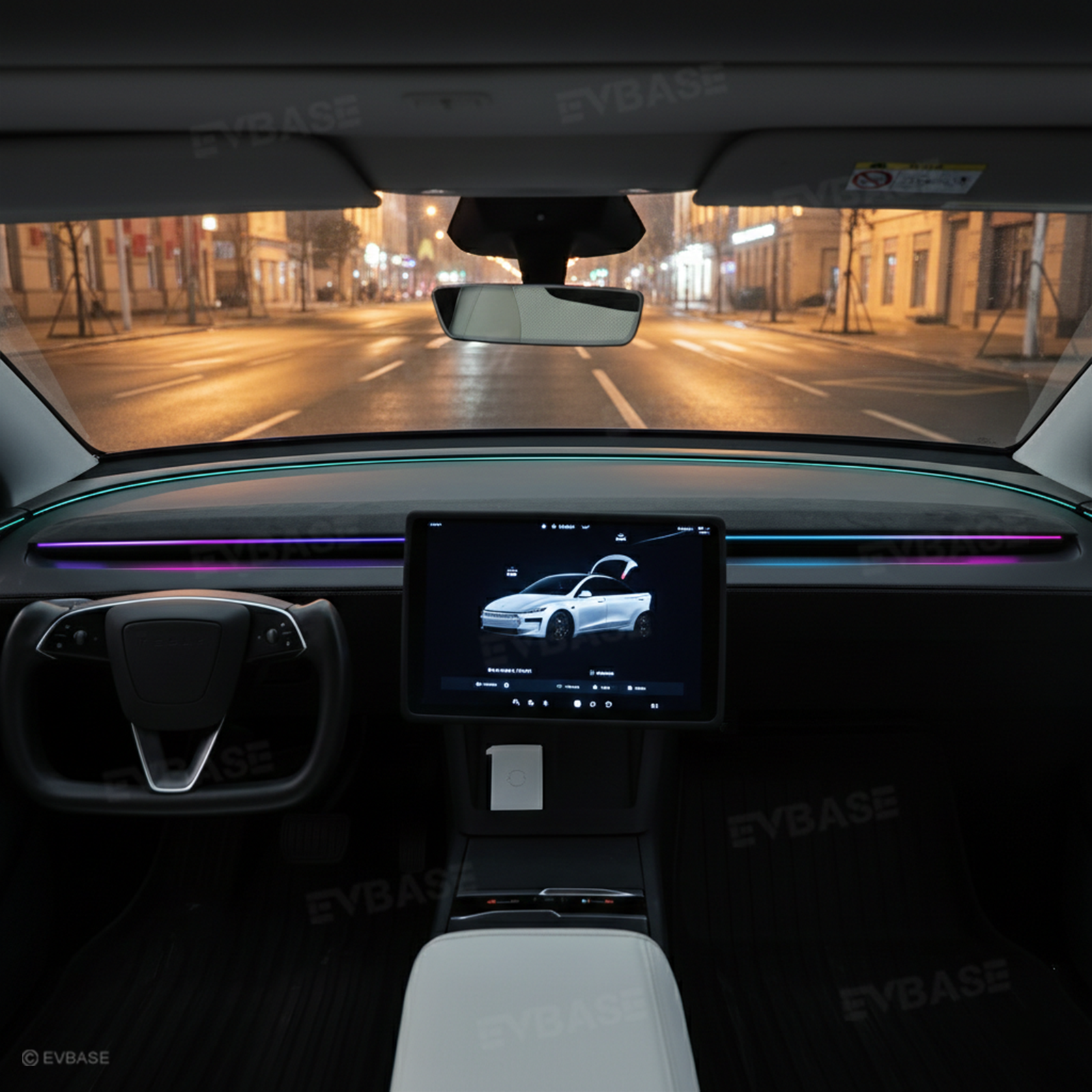 Model Y Juniper Ambient Lighting Kits Center Console Dashboard RGB LED Strip