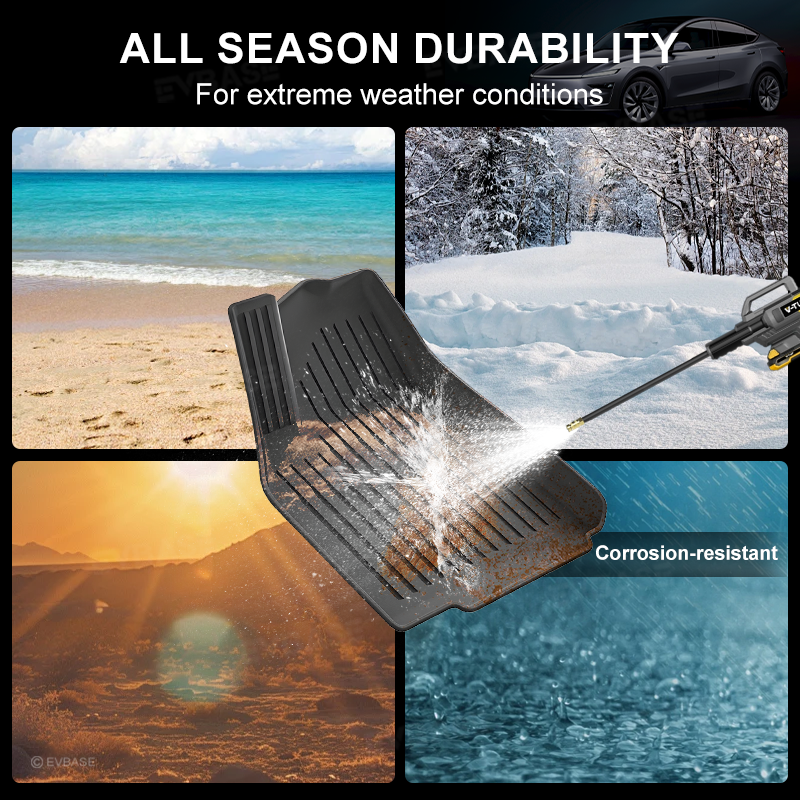 Model Y Juniper Floor Mat TPE Anti-Slip Trunk Mat Cargo Liner Back Seat Cover All Weather Protection
