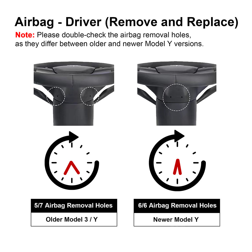 EVBASE Customized Carbon Fiber Steering Wheel for Model 3 Y Tesla Accessories