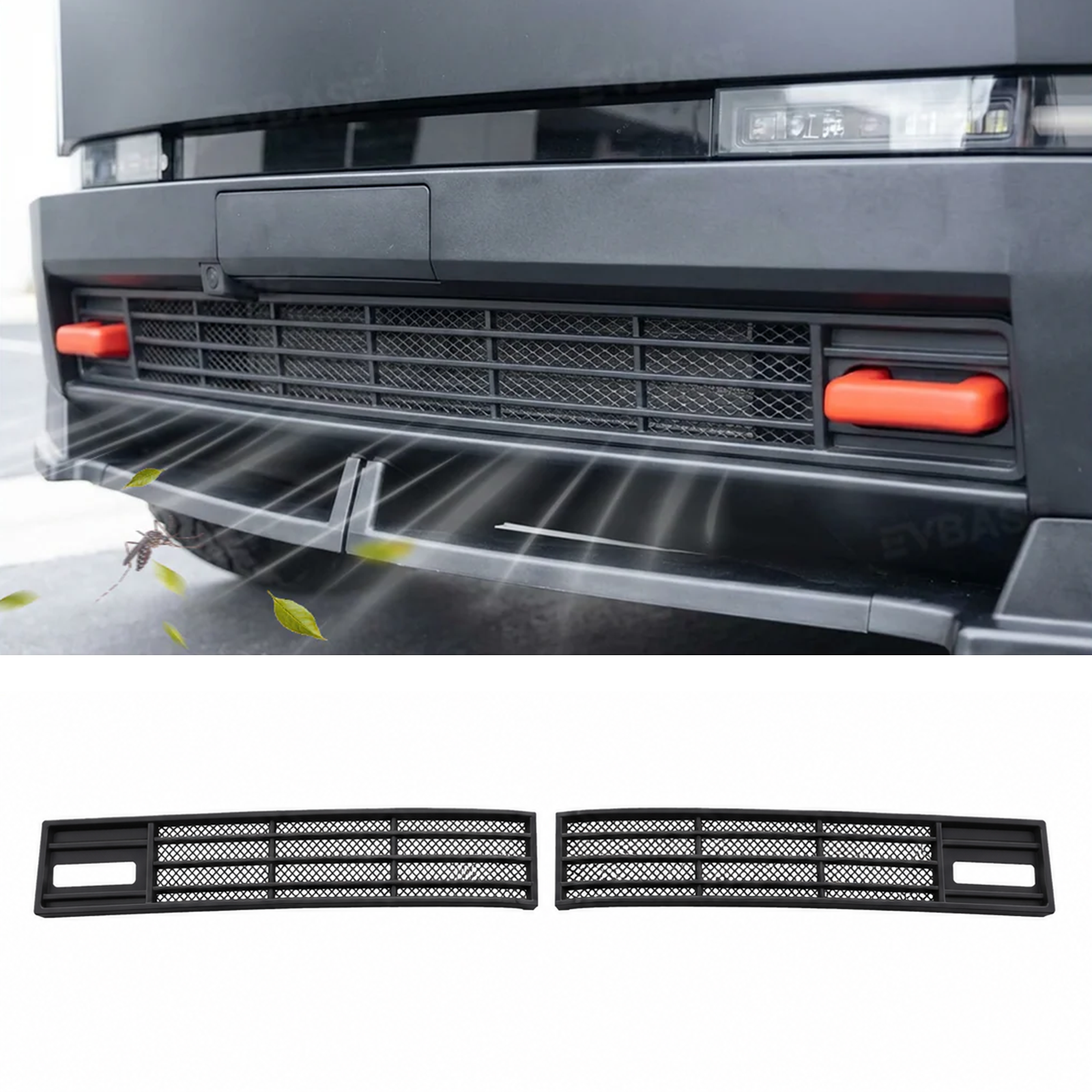 Cybertruck Grille Mesh Insert Front Lower Bumper Protective Mesh Grille Panel Covers Bug & Debris Screen Protector