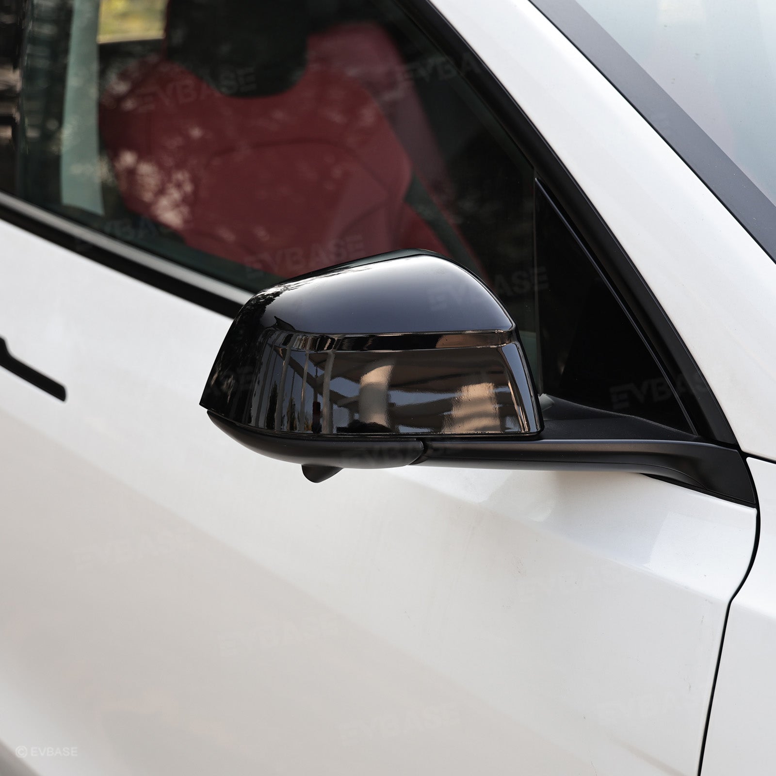 Model Y Juniper Side Mirror Cover Overlay Performance-Inspired Upgrade Rearview Mirror Cap Glossy Black