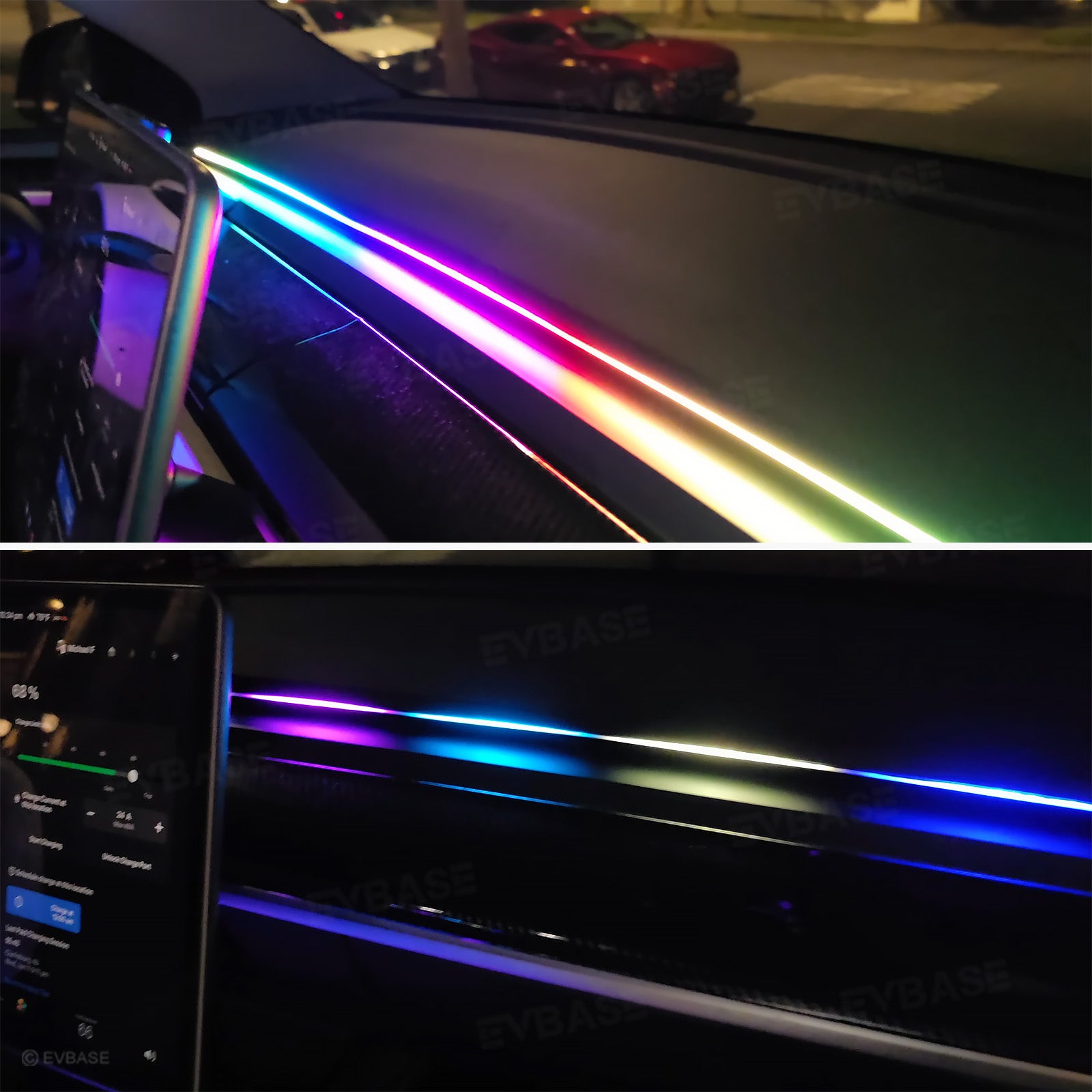 Model 3 Y Dashboard Streamer Ambient Light Tesla Interior Light Accessories
