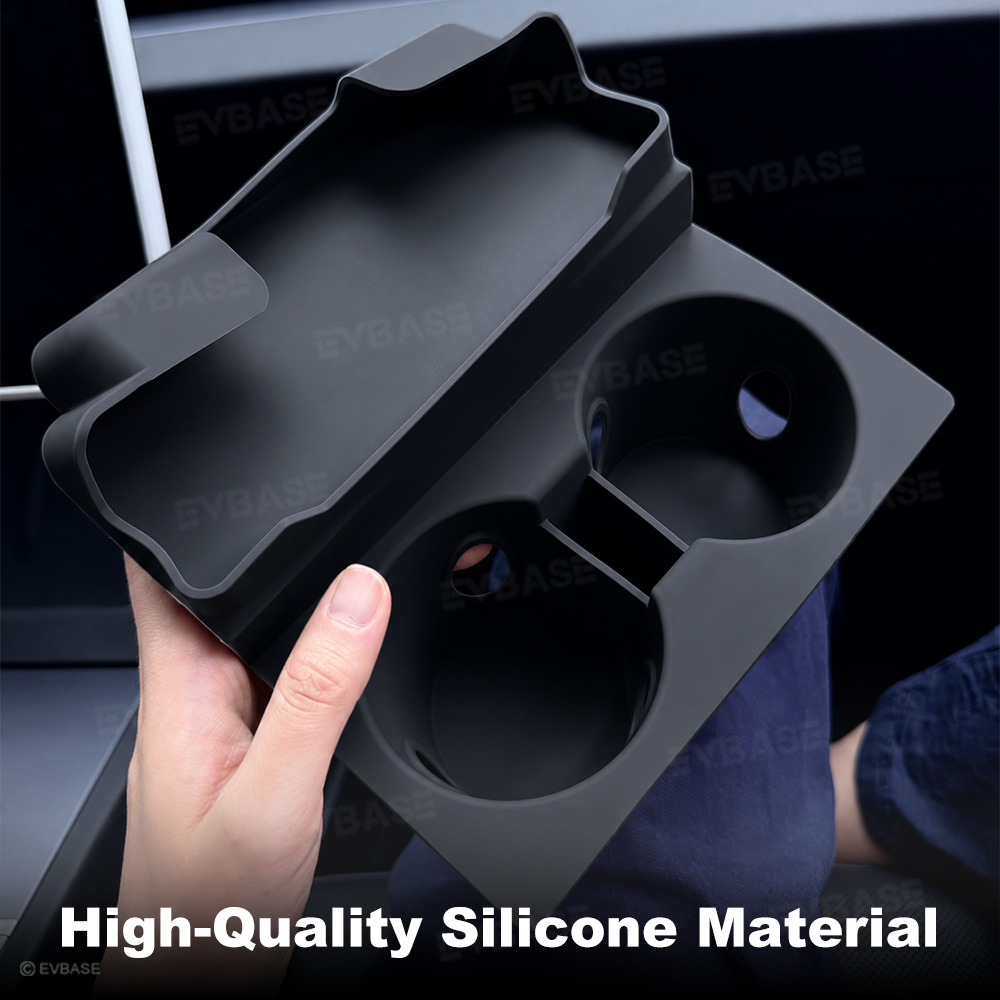 Model Y Juniper/ YL/ 3 Highland Silicone Center Console Cup Holder Insert Armrest Storage Organizer