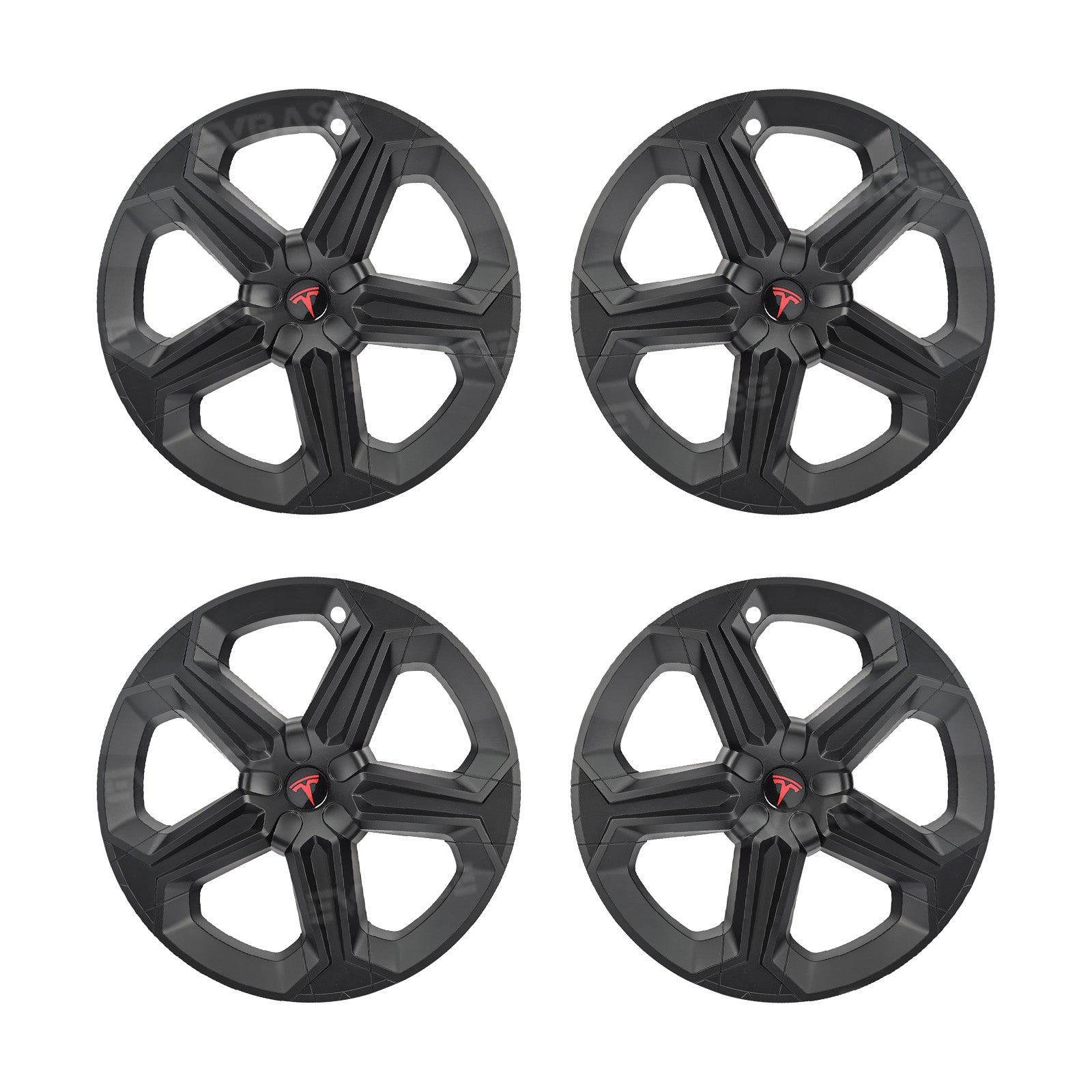 Model Y Juniper 19" Wheel Covers with Futuristic Off-Road Style Hubcaps Full Rim Protectors for Tesla