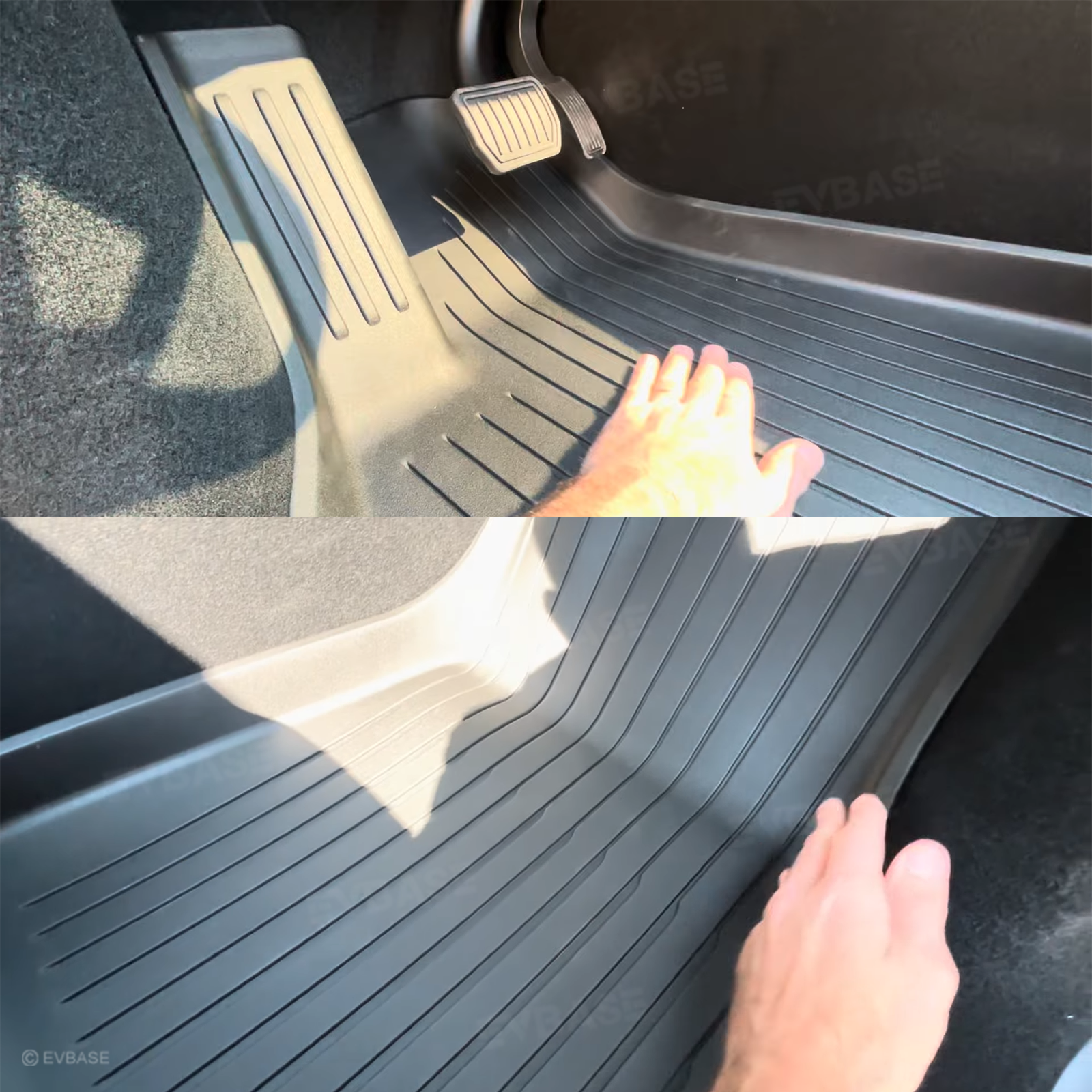 Tesla Model Y Juniper Floor Mat TPE Anti-Slip Trunk Mat Cargo Liner Back Seat Cover All Weather Protection