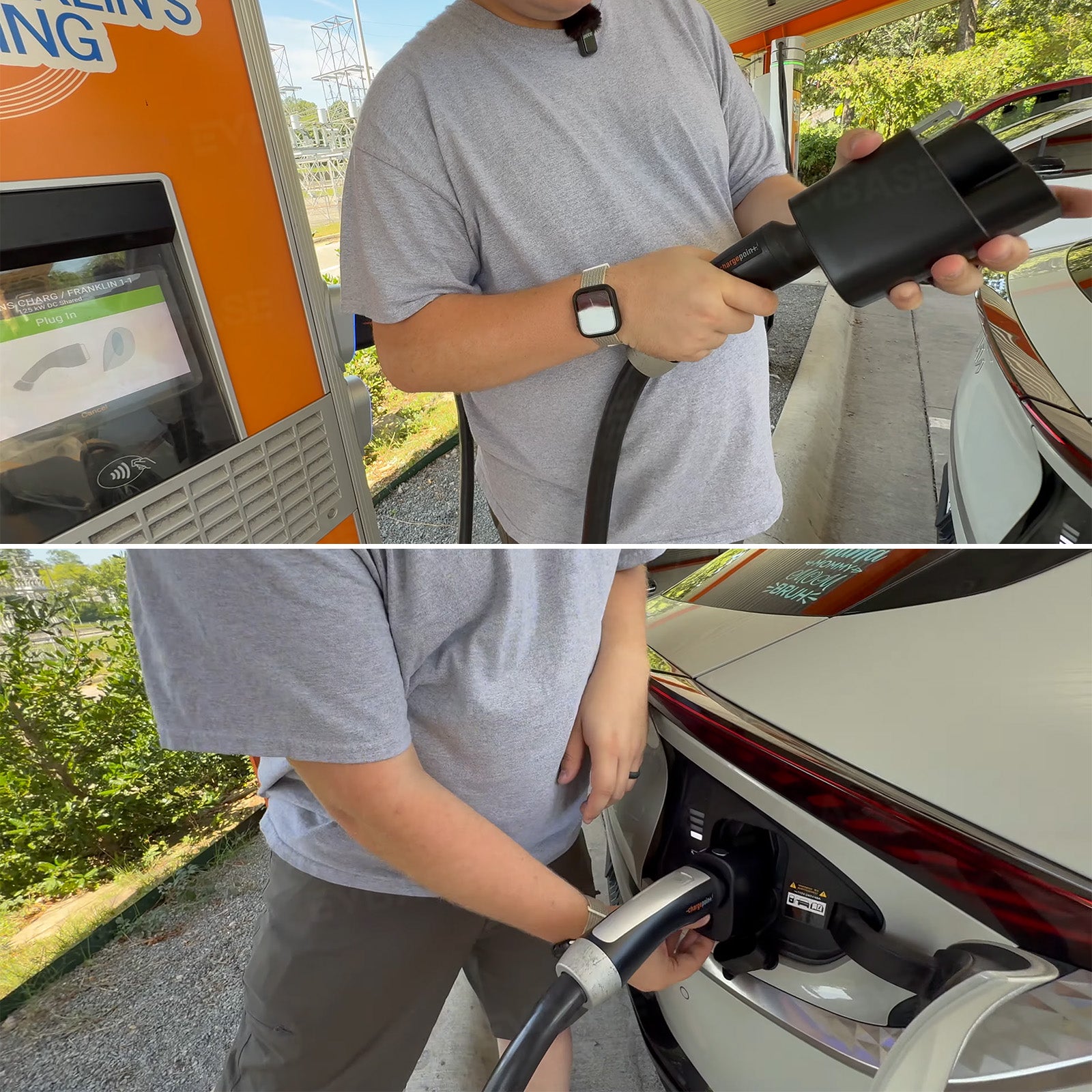 EVBASE NACS To CCS1 Charger Adapter Compatible With Tesla Superchargers