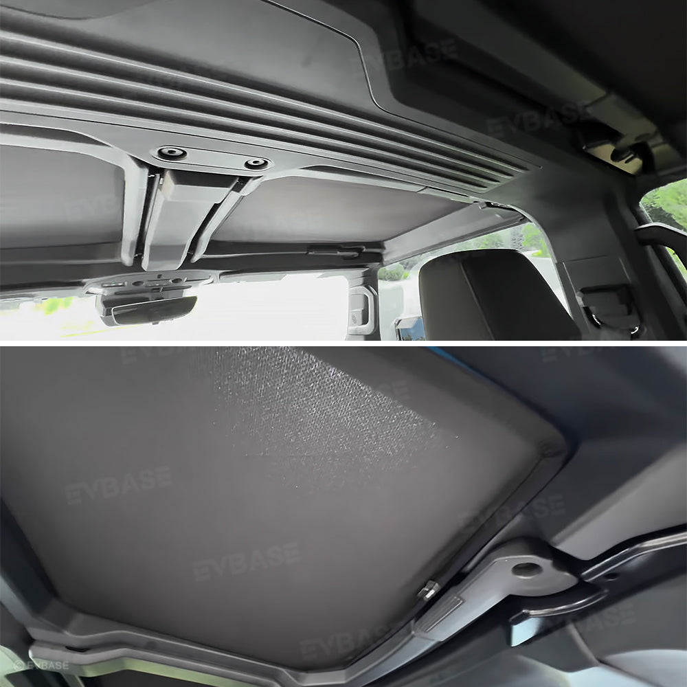 Glass Roof Sunshade for Hummer EV Ice Crystal Sun Shield Foldable Sunroof Shade