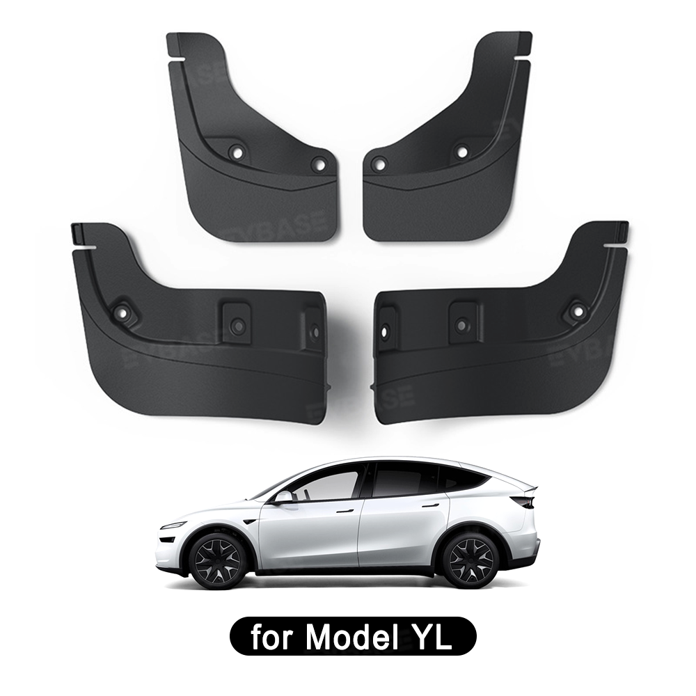 Model Y L Mud Flaps Front & Rear No-Drilling Splash Guards All-Weather Protection