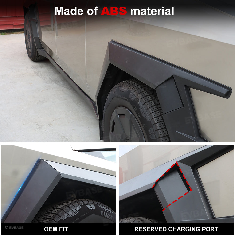 Cybertruck Armor Fender Flares Cover 3.0 Off-Road Protection Front & Rear Wheel Arches Eyebrow Protector Trim Overlay