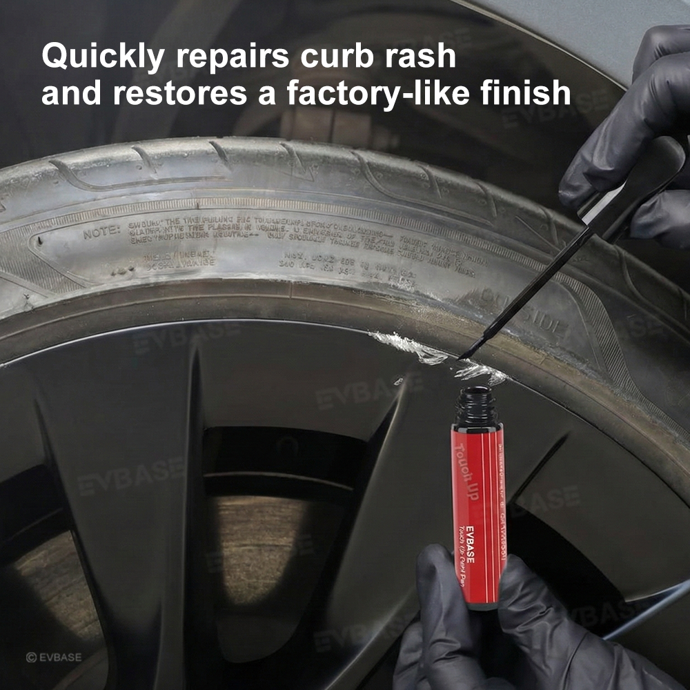 Wheel Rims Touch Up Paint Pen for Tesla Model Y/3/S/X/Cybertruck-DIY Curb Rash Repair with Color-Matched Finish