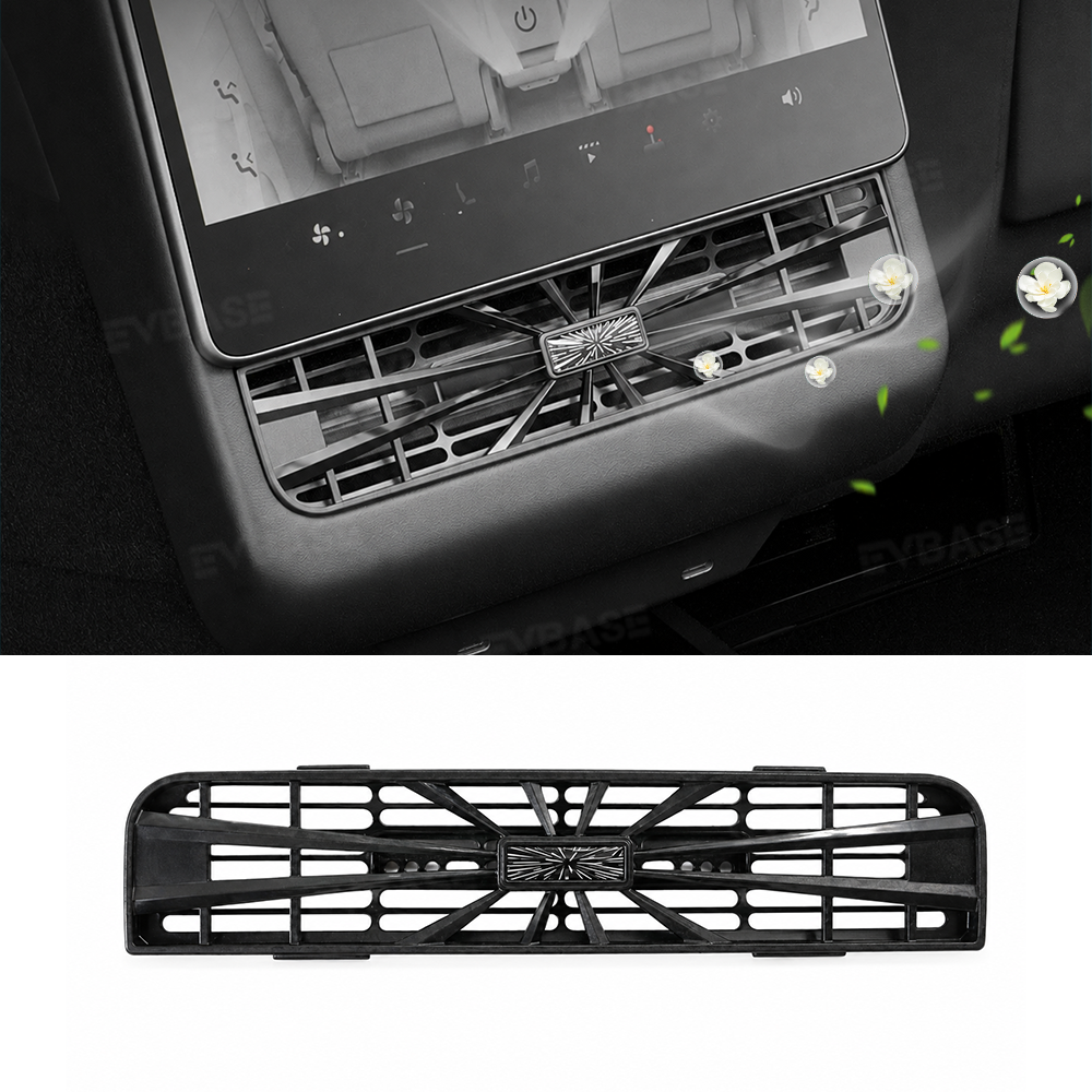 Model Y Juniper/ 3 Highland Backseat Air Vent Cover Rear AC Vent Protector Airflow Grille Protection with Built-in Aroma Diffuser
