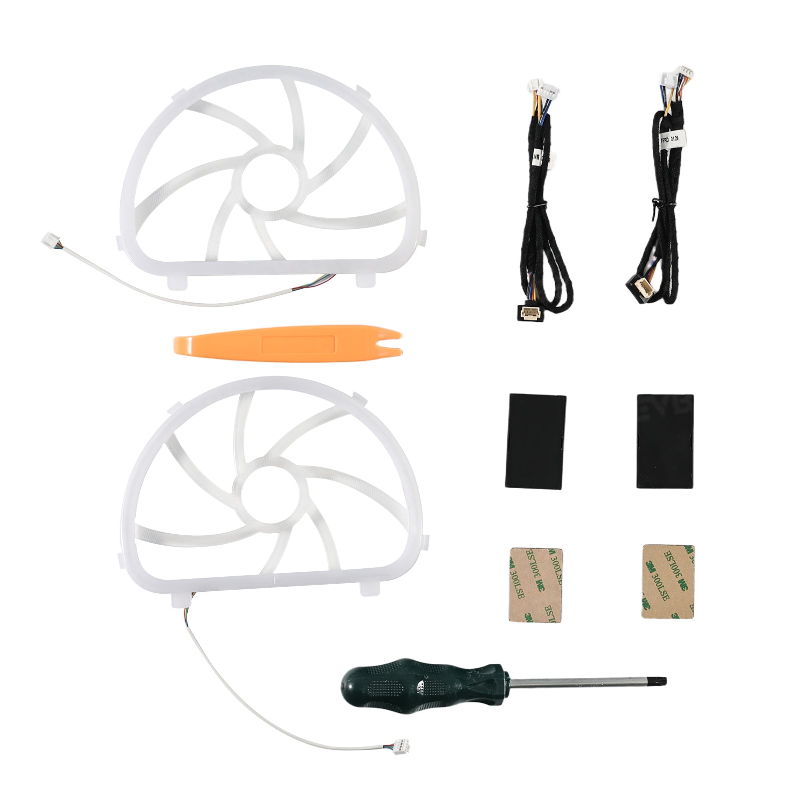 Model 3 Highland Interior Ambient Lighting Kit RGB LED Light Strips Neon Lights with Factory Screen Control