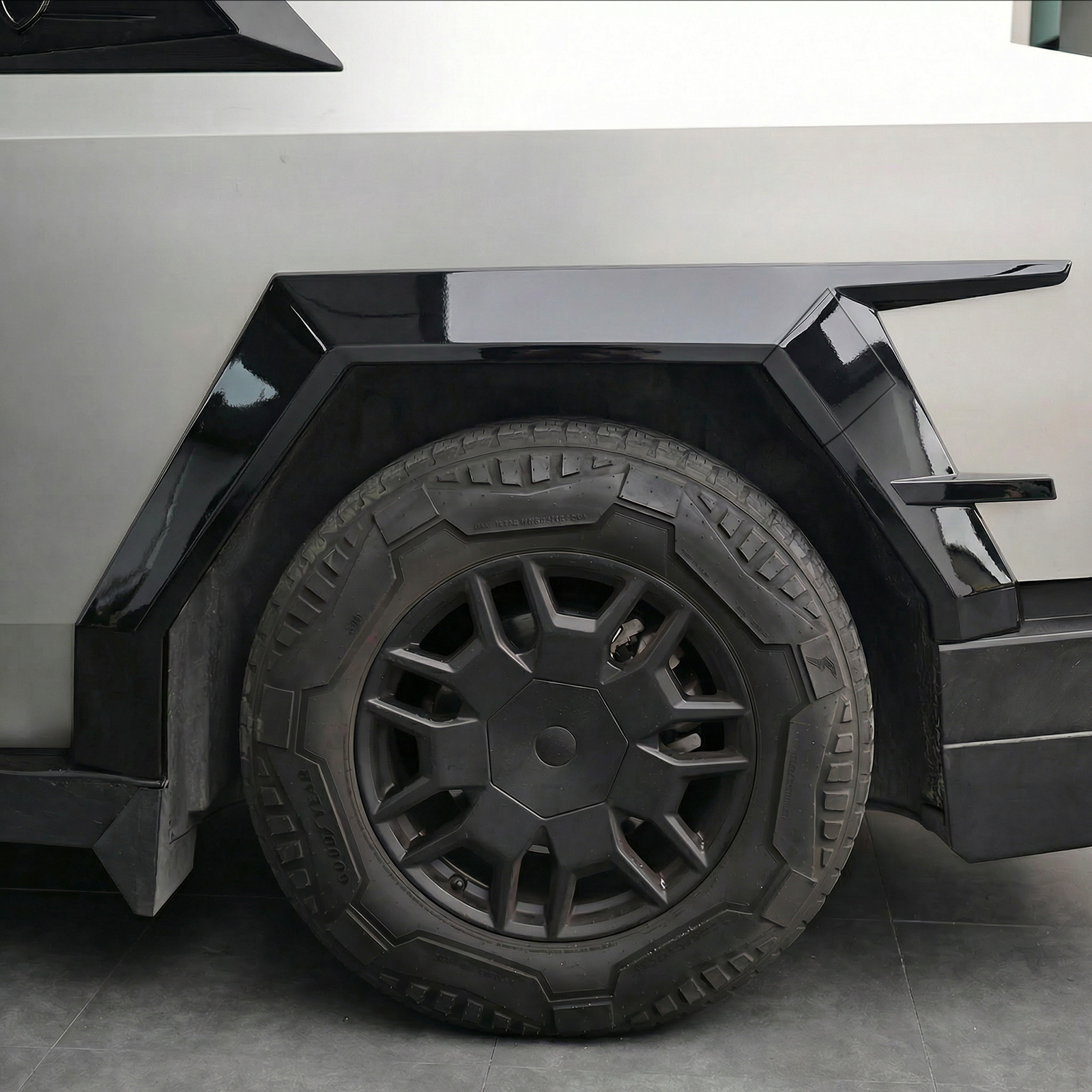 Cybertruck Armor Fender Flares Cover Off-Road Protection ABS Front & Rear Wheel Arches Eyebrow Protector Trim