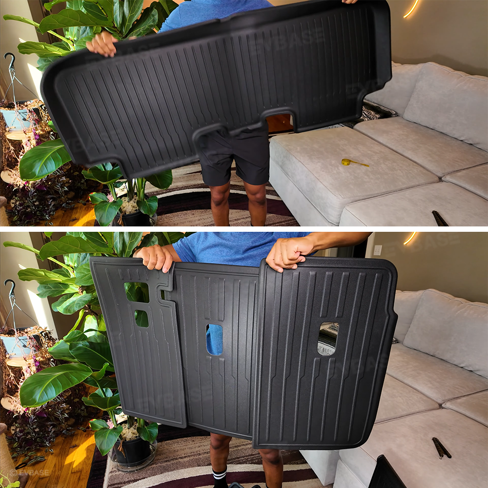 Model Y Juniper Floor Mat TPE Anti-Slip Trunk Mat Cargo Liner Back Seat Cover All Weather Protection