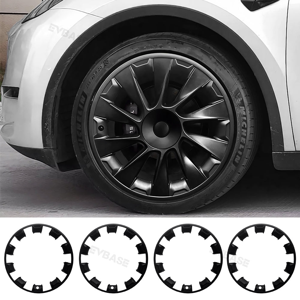 Model Y Wheel Rim Protector 20 Inch Induction Wheels All-in-one Mecha Style ABS Rimcase for Tesla