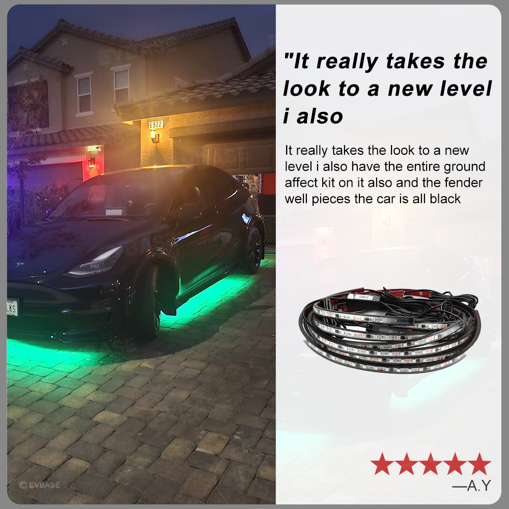 Model 3/Y Chassis Streamer Ambient Lights Underglow Tesla Underbody Light Kit