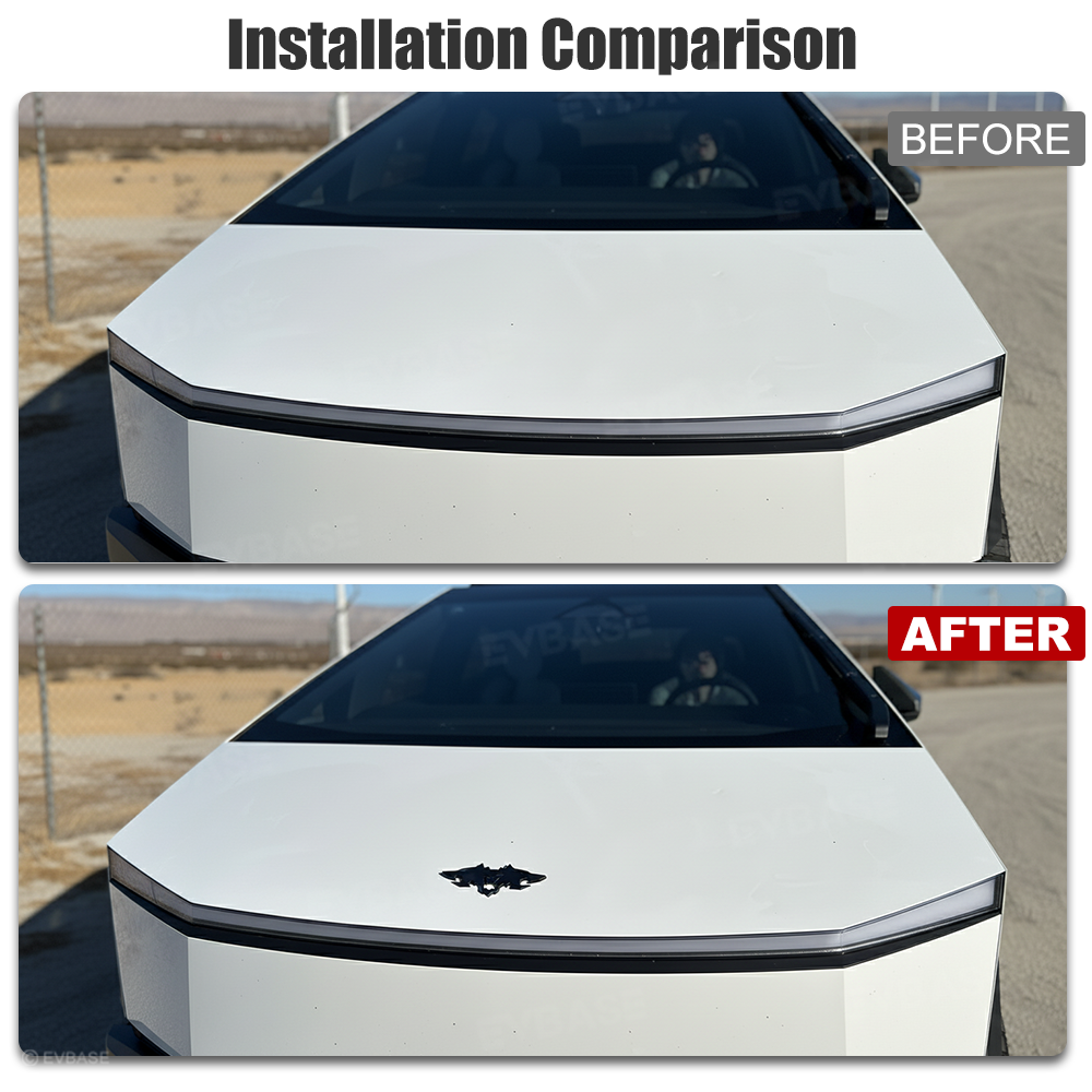 Cybertruck Front Hood Emblem Aggressive Style 3D Waterproof Logo Badge