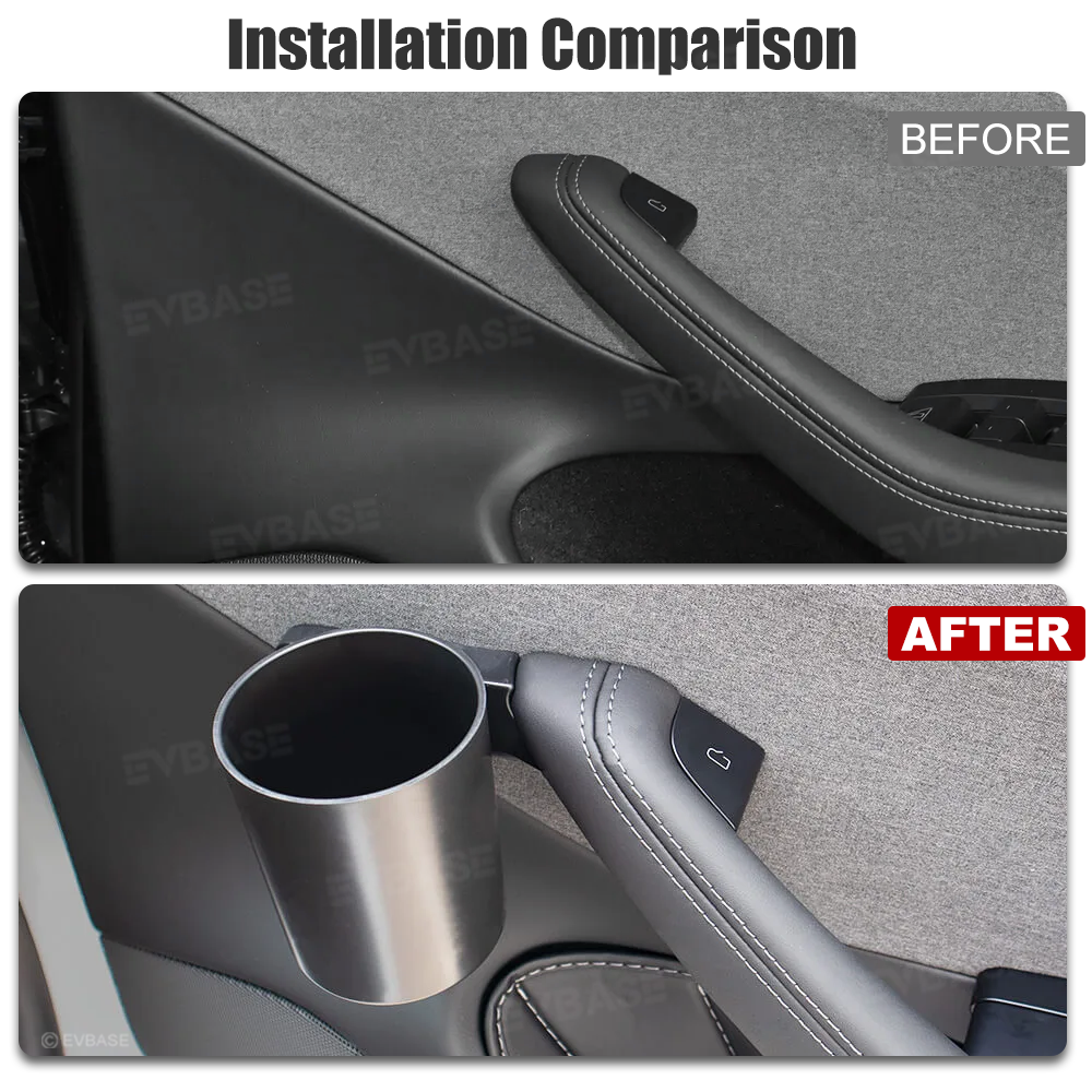 Model Y Juniper/ 3 Highland ABS Side Door Cup Holder Special Storage Drink Holder 4PCS