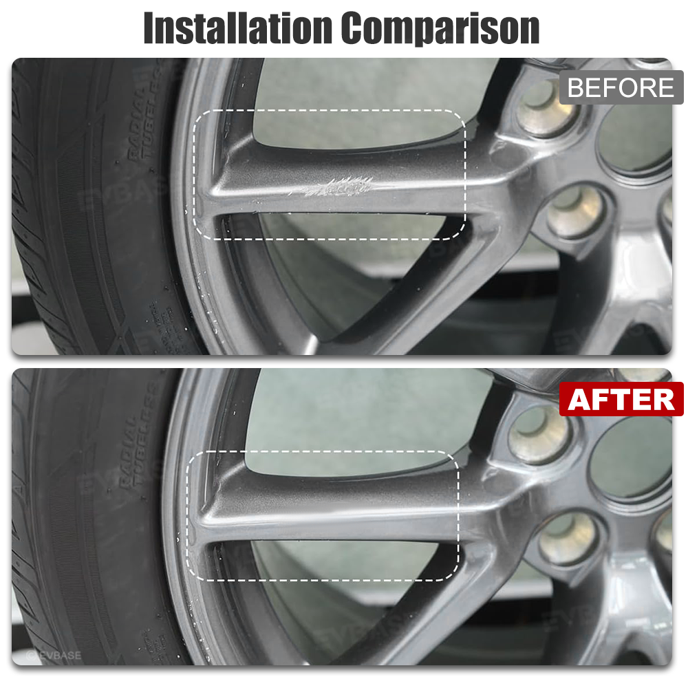 Wheel Rims Touch Up Paint Pen for Tesla Model Y/3/S/X/Cybertruck-DIY Curb Rash Repair with Color-Matched Finish