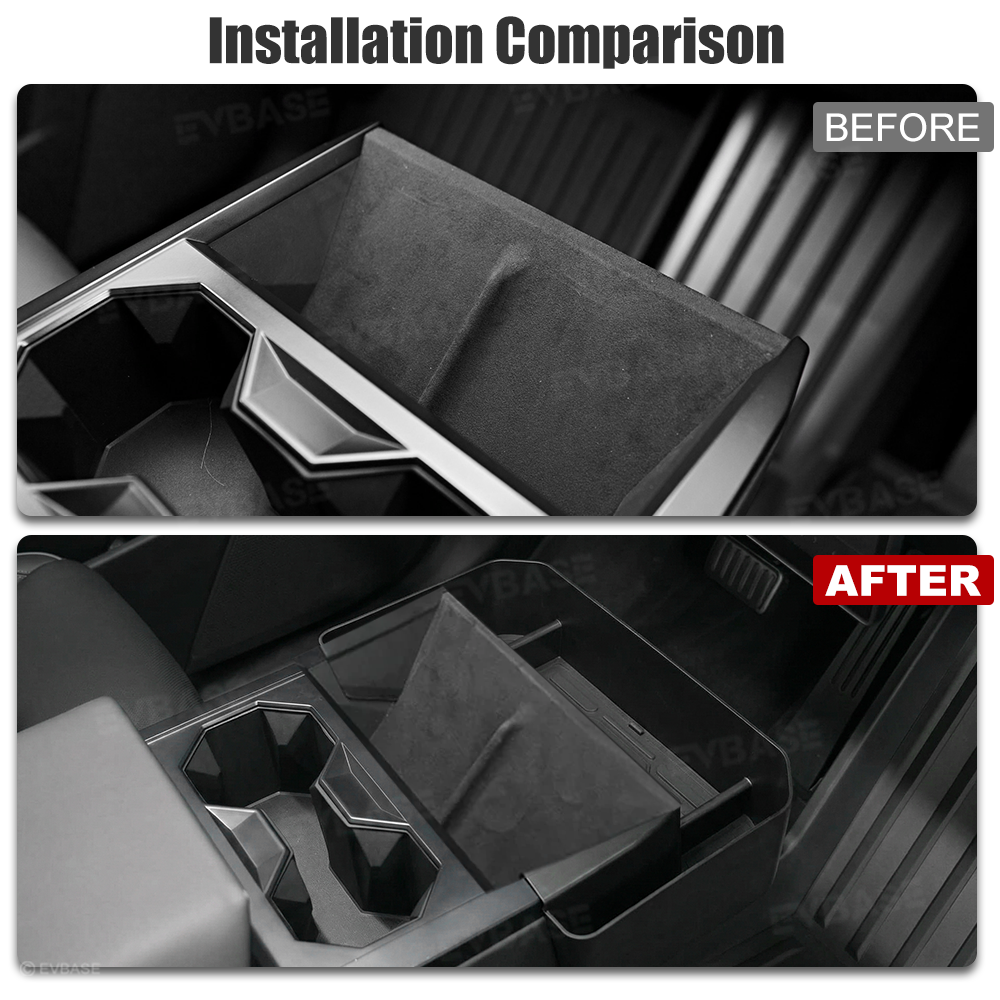 Cybertruck Cup Holder Front Organizer Tray Center Console Storage Box