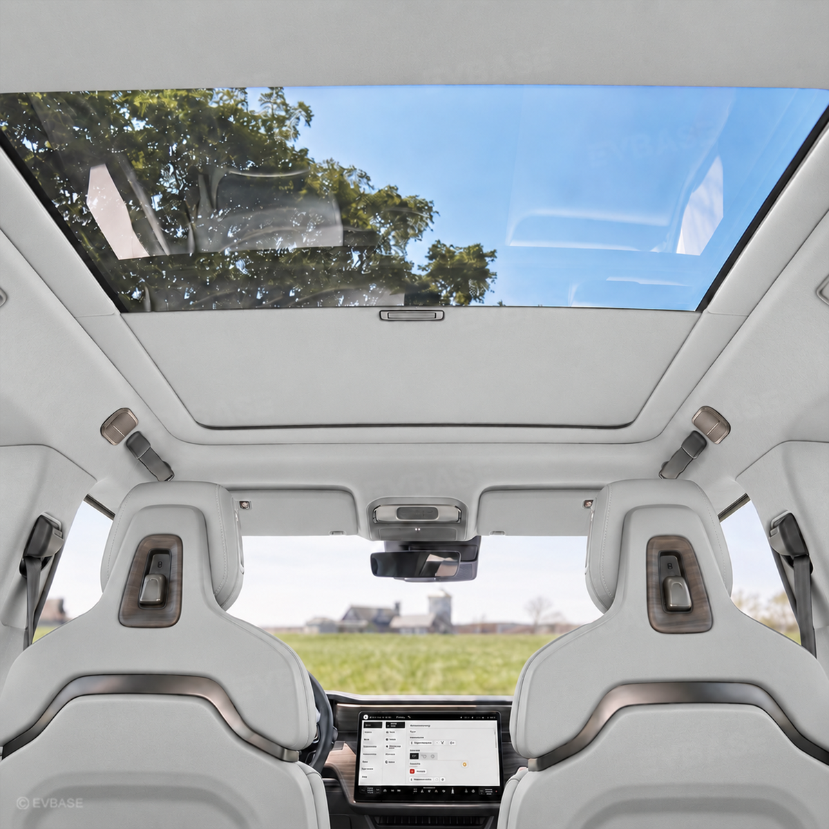 Retractable Roof Sunshade for Rivian R2 Glass Sunroof Shade UV Protection & Heat Insulation