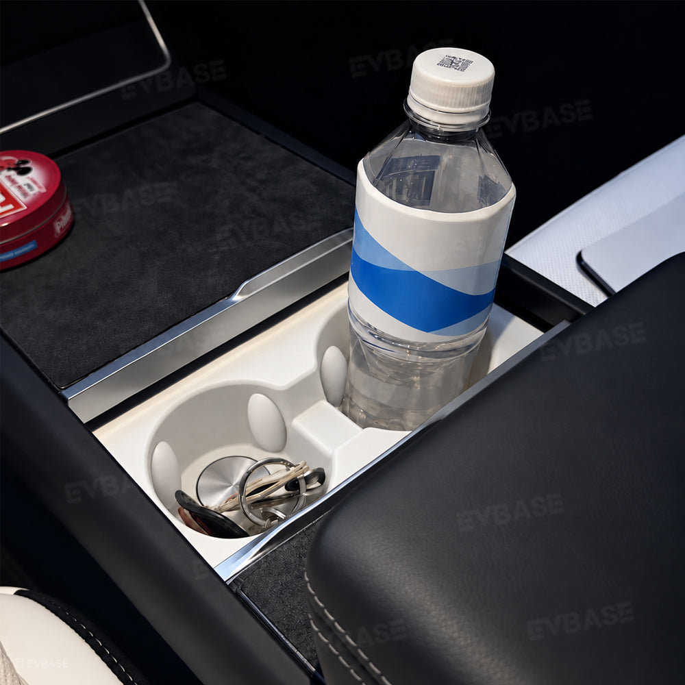 Model Y Juniper/ 3 Highland/ Y L Cup Holder Center Console Silicone Cup Holder Insert for Tesla Water Bottle Organizer